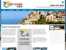 Tablet Screenshot of fortrougetravel.com